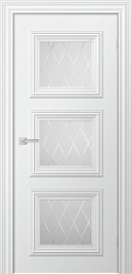 Дверь Miel3 стекло гравировка белое снежный Двери Good