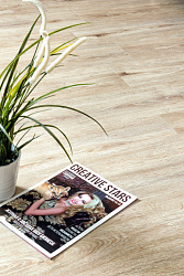ПВХ-плитка клеевая Дуб ваниль Easy Line ALPINE FLOOR ECO 3-4