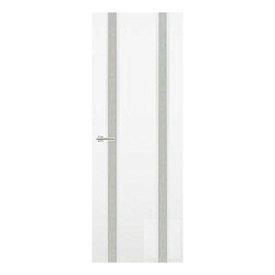 Дверь Альба 2 Тульские эмаль белая стекло Мебель Массив, 800мм.