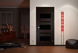 Дверь 12 Duplex венге стекло Vell Doris, 900мм.