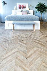 ПВХ-плитка клеевая Французская елочка Ultra ALPINE FLOOR ECO 5-25