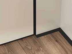 Микроплинтус алюминий Белый матовый Micro 11 mini Laconistiq