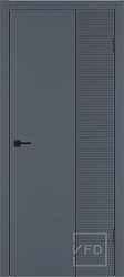 Дверь HR 2 Graphite Глухая эмаль Linea ВФД