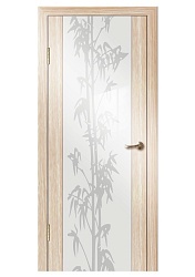 Дверь Диана стекло Бамбук белое лиственница Дверная Линия