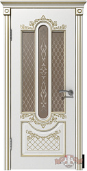 Дверь Александрия Classic Luxe эмаль белая стекло ВФД, 800мм.