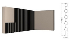 3D Стеновая панель окрашенный Kr208SP-4 Konture Paolo Arte