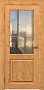 Дверь ПДО42002 Сибирь орех светлый стекло Uberture