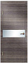 Дверь 501 Модерн ольха темная стекло Дверная Линия