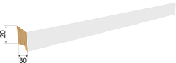 Интерьерная рейка окрашенный Милана Белая Стелла